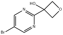 3-Oxetanol, 3-(5-bromo-2-pyrimidinyl)- Structure