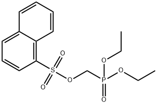 diethyl [(naphthalene-1-sulfonyl)oxy]methanephosphonate Structure