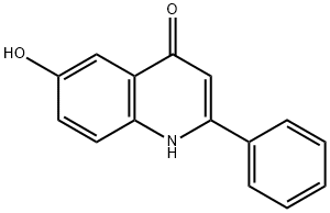 6-Hydroxy-2-phenyl-4(1H)-quinolinone 구조식 이미지