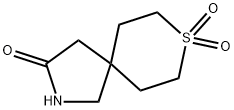 8-Thia-2-azaspiro[4.5]decan-3-one, 8,8-dioxide 구조식 이미지