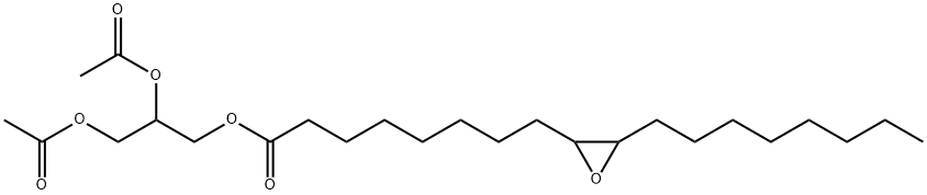 Glycery 1,2-diacetate-3-(9,10-)epoxyoctadecanate Structure