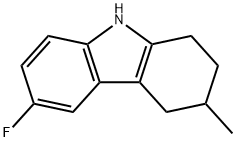 1H-Carbazole, 6-fluoro-2,3,4,9-tetrahydro-3-methyl- 구조식 이미지