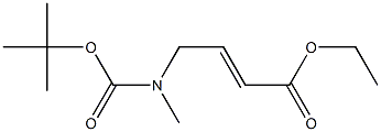 (E)-ethyl 4-((tert-butoxycarbonyl)(methyl)amino)but-2-enoate(WXC04756) Structure