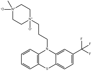 10H-Phenothiazine, 10-[3-(4-methyl-1,4-dioxido-1-piperazinyl)propyl]-2-(trifluoromethyl)- Structure