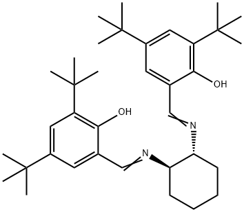 Phenol, 2,2'-[(1R,2R)-1,2-cyclohexanediylbis(nitrilomethylidyne)]bis[4,6-bis(1,1-dimethylethyl)- 구조식 이미지