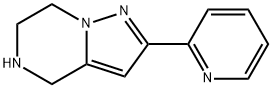 Pyrazolo[1,5-a]pyrazine, 4,5,6,7-tetrahydro-2-(2-pyridinyl)- Structure