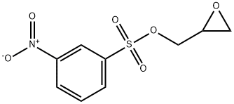 Benzenesulfonic acid, 3-nitro-, 2-oxiranylmethyl ester Structure