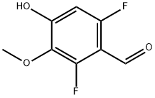 Benzaldehyde, 2,6-difluoro-4-hydroxy-3-methoxy- Structure