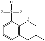 8-Quinolinesulfonyl chloride, 1,2,3,4-tetrahydro-3-methyl- Structure