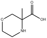 3-Morpholinecarboxylic acid, 3-methyl- Structure