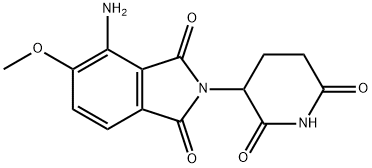 1H-Isoindole-1,3(2H)-dione, 4-amino-2-(2,6-dioxo-3-piperidinyl)-5-methoxy- Structure