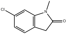 2H-Indol-2-one, 6-chloro-1,3-dihydro-1-methyl- 구조식 이미지