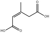 2-Pentenedioic acid, 3-methyl-, (2Z)- 구조식 이미지