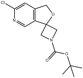 1-Boc-6’-chloro-1’H-spiro[azetidine-3,3’-furo[3,4-c]pyridine Structure