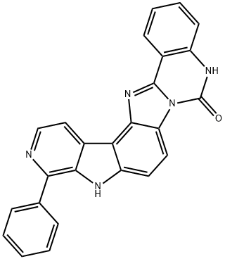 6H-Pyrido[4,3:4,5]pyrrolo[3,2:4,5]benzimidazo[1,2-c]quinazolin-6-one,  5,10-dihydro-11-phenyl- Structure