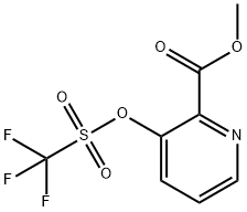 2-Pyridinecarboxylic acid, 3-[[(trifluoromethyl)sulfonyl]oxy]-, methyl ester Structure
