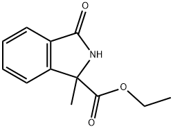1H-Isoindole-1-carboxylic acid, 2,3-dihydro-1-methyl-3-oxo-, ethyl ester Structure