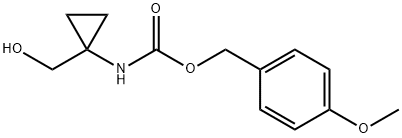 Carbamic acid, N-[1-(hydroxymethyl)cyclopropyl]-, (4-methoxyphenyl)methyl ester 구조식 이미지