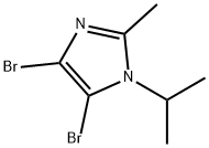 1H-imidazole-4,5-dibromo-2-methyl-1-1-(1-methylethyl) 구조식 이미지
