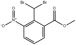 Benzoic acid, 2-(dibromomethyl)-3-nitro-, methyl ester 구조식 이미지