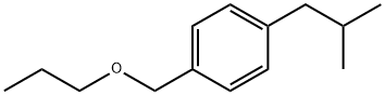 Benzene, 1-(2-methylpropyl)-4-(propoxymethyl)- Structure