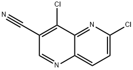 1,5-Naphthyridine-3-carbonitrile, 4,6-dichloro- 구조식 이미지