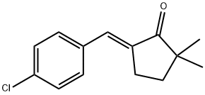 Cyclopentanone, 5-[(4-chlorophenyl)methylene]-2,2-dimethyl-, (E)- (9CI) Structure