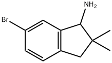 1H-Inden-1-amine,6-bromo-2,,3-dihydro-2,2-dimethyl-, 구조식 이미지