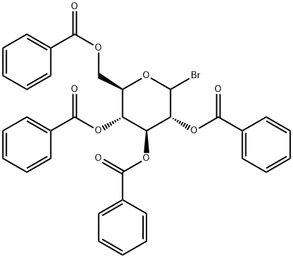 D-Glucopyranosyl bromide, 2,3,4,6-tetrabenzoate Structure
