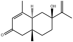 2(1H)-Naphthalenone, 4a,5,6,7,8,8a-hexahydro-6-hydroxy-4,8a-dimethyl-6-(1-methylethenyl)-, (4aS,6S,8aR)- Structure