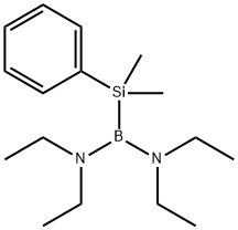 Boranediamine, 1-(dimethylphenylsilyl)-N,N,N',N'-tetraethyl- (9CI) 구조식 이미지