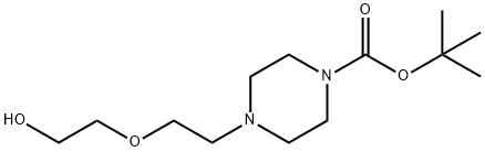 TERT-BUTYL4-(2-(2-HYDROXYETHOXY)ETHYL)PIPERAZINE-1-CARBOXYLATE 구조식 이미지