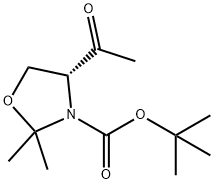 (R)-tert-Butyl 4-acetyl-2,2-dimethyloxazolidine-3-carboxylate Structure