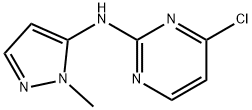 2-Pyrimidinamine, 4-chloro-N-(1-methyl-1H-pyrazol-5-yl)- 구조식 이미지
