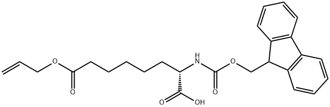 Fmoc-Asu(Oall)-OH Structure