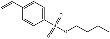 Benzenesulfonic acid, 4-ethenyl-, butyl ester Structure