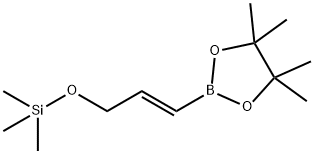 1,3,2-Dioxaborolane, 4,4,5,5-tetramethyl-2-[(1E)-3-[(trimethylsilyl)oxy]-1-propen-1-yl]- Structure
