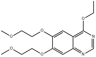 Quinazoline, 4-ethoxy-6,7-bis(2-methoxyethoxy)- Structure