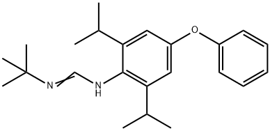 DIAFENTHIURON METHANEIMIDAMIDE 1-TERT-BUTYL-3-(2,6-DIISOPROPYL-4-PHENOXYPHENYL)METHANEIMIDAMIDE 구조식 이미지