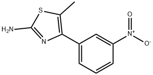 2-Thiazolamine, 5-methyl-4-(3-nitrophenyl)- 구조식 이미지