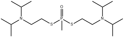 BIS(S,S-(2-DIISOPROPYLAMINOETHYL)메틸포스포노디티올레이트 구조식 이미지