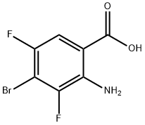 Benzoic acid, 2-amino-4-bromo-3,5-difluoro- 구조식 이미지