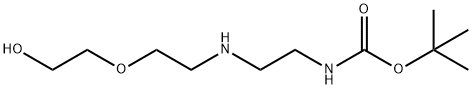 Carbamic acid, N-[2-[[2-(2-hydroxyethoxy)ethyl]amino]ethyl]-, 1,1-dimethylethyl ester Structure