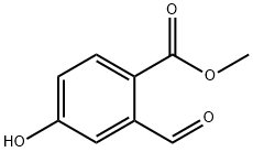 Benzoic acid, 2-formyl-4-hydroxy-, methyl ester Structure