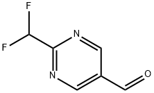 5-Pyrimidinecarboxaldehyde, 2-(difluoromethyl)- 구조식 이미지