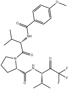 N-(4-METHOXYBENZOYL)-L-VALYL]-N-[(1S)-3,3,3-TR IFLUOR-1-ISOPROPYL2-OXOPROPYL]-L-PROLINAMIDE Structure