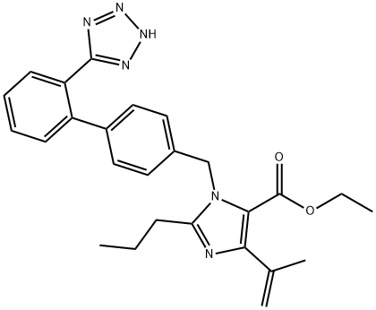 Olmesartan Anhydro Acid Ethyl Ester Structure