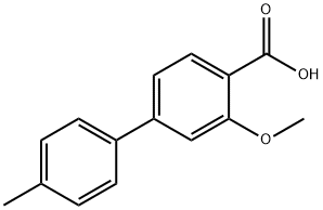 [1,1'-Biphenyl]-4-carboxylic acid, 3-methoxy-4'-methyl- Structure