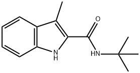 1H-Indole-2-carboxamide, N-(1,1-dimethylethyl)-3-methyl- 구조식 이미지