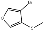 Furan, 3-bromo-4-(methylthio)- 구조식 이미지